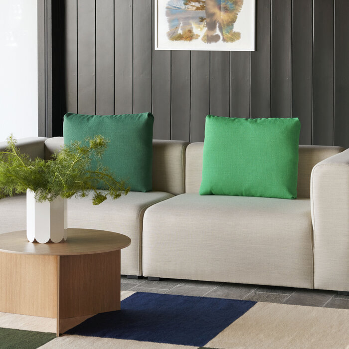 HAY Ethan Cook Flat Works Tapis - Peach Green Check - HAY