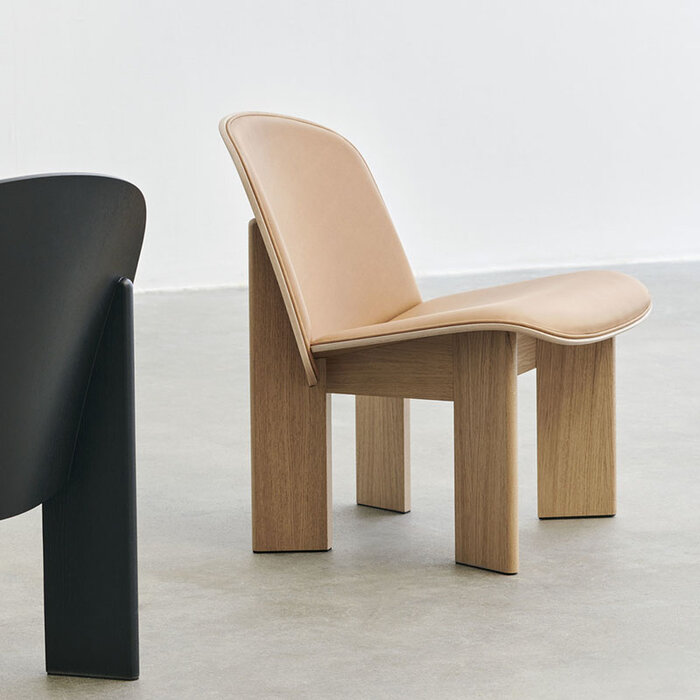 HAY Chisel lounge chair - Front Upholstery - Sense Leather
