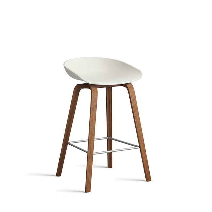 HAY AAS32 Barkruk - frame natural water-based lacquered walnut veneer