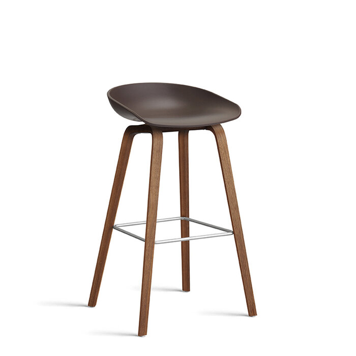 HAY AAS32 Barkruk - frame natural water-based lacquered walnut veneer