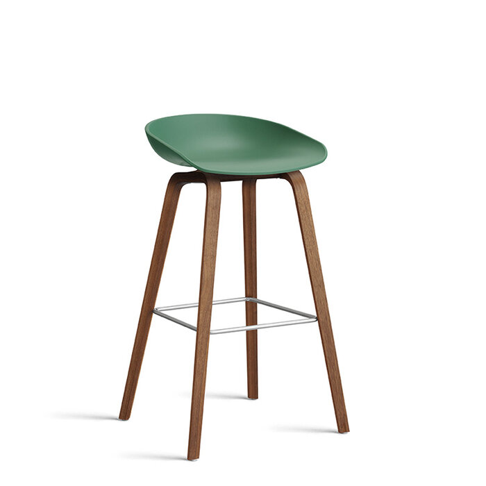 HAY AAS32 Barkruk - frame natural water-based lacquered walnut veneer