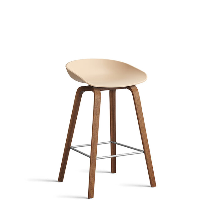 HAY AAS32 Barkruk - frame natural water-based lacquered walnut veneer