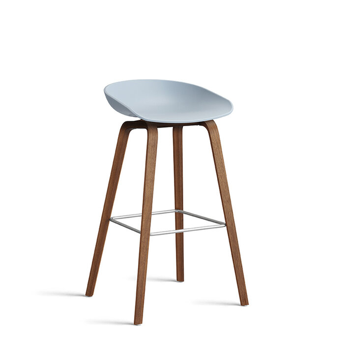 HAY AAS32 Barkruk - frame natural water-based lacquered walnut veneer