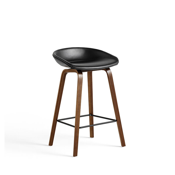 HAY Tabouret de bar 'About A Stool' AAS33 noyer rembourré