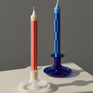 HAY Flare Bougeoir Bleu Foncé