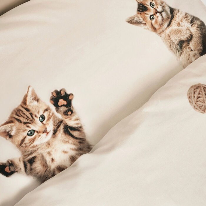 SNURK beddengoed Housse de couette Kitten Friends 1p