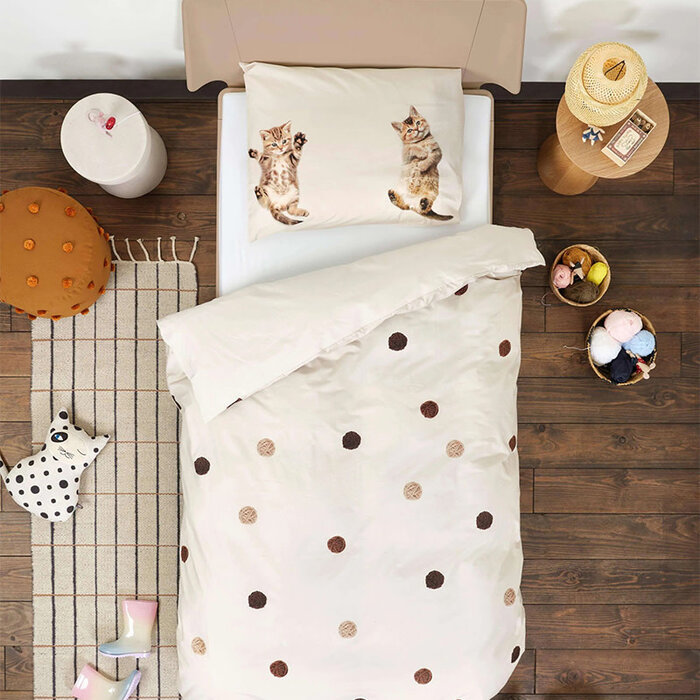 SNURK beddengoed Kitten Friends dekbedovertrek 1p