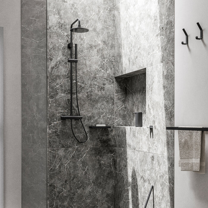 Zone Denmark Handdoekhouder Rail RIM Black - Zone Denmark