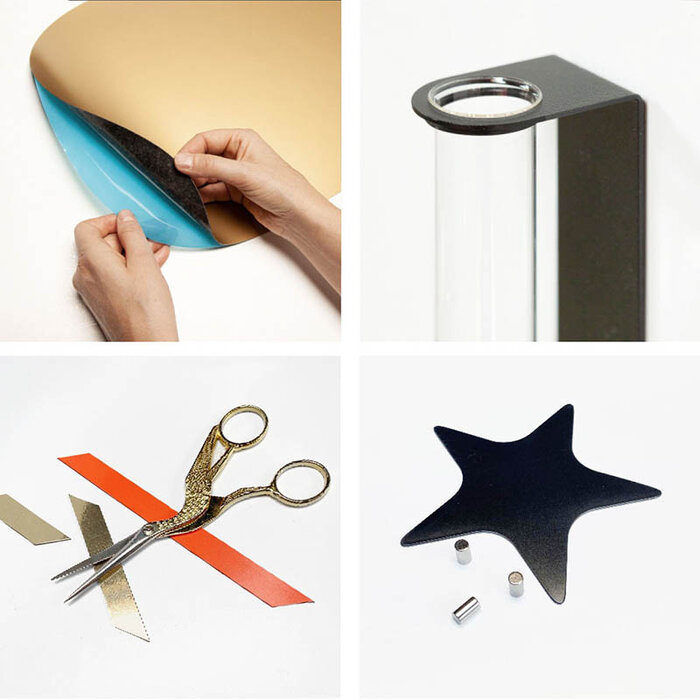 Groovy Magnets Golden Box (Autocollant magnétique + accessoires)