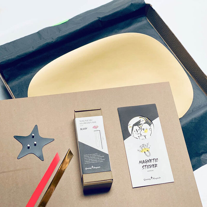 Groovy Magnets Golden Box (Autocollant magnétique + accessoires)