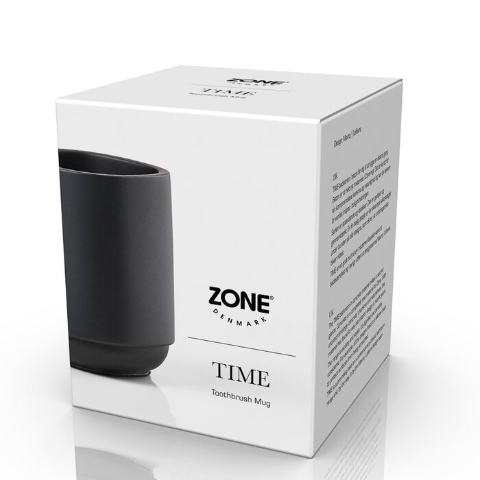 Zone Denmark Tandenborstelhouder Time - Black - Zone denmark