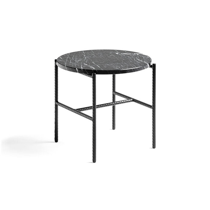 HAY Table basse ronde en marbre Rebar