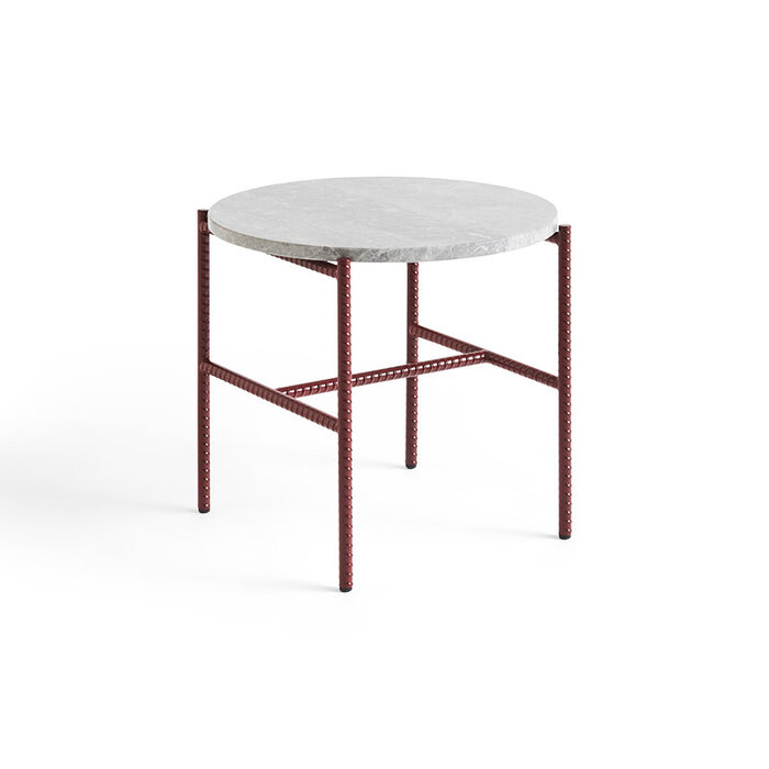 HAY Table basse ronde en marbre Rebar