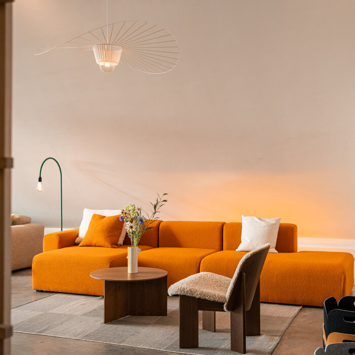 HAY Mags Sofa Low Armrest - Flamiber Mandarin - HAY