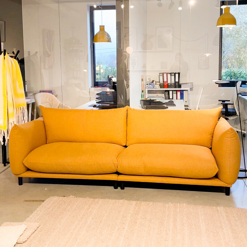 Fest Amsterdam Frankie sofa showroom - 3 Seater - Soil Ocre 23 - Fest Amsterdam