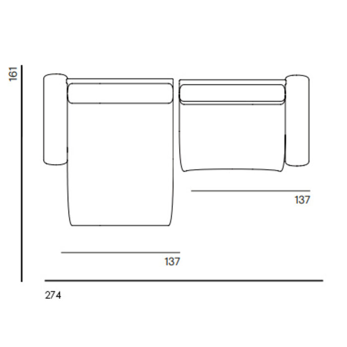 Fest Amsterdam Dunbar sofa - Divan left + 1.5-seat right - Sydney Beige 22 - Fest Amsterdam