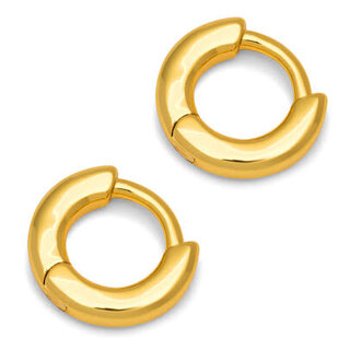 LULU Copenhagen Oorringen Buckle Hoops large - Goud (set van 2)
