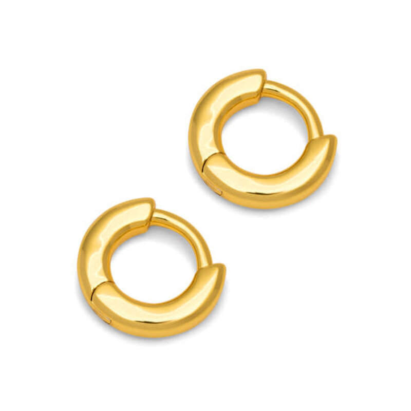 LULU Copenhagen Oorringen Buckle Hoops - Goud (set van 2) - LULU COPENHAGEN