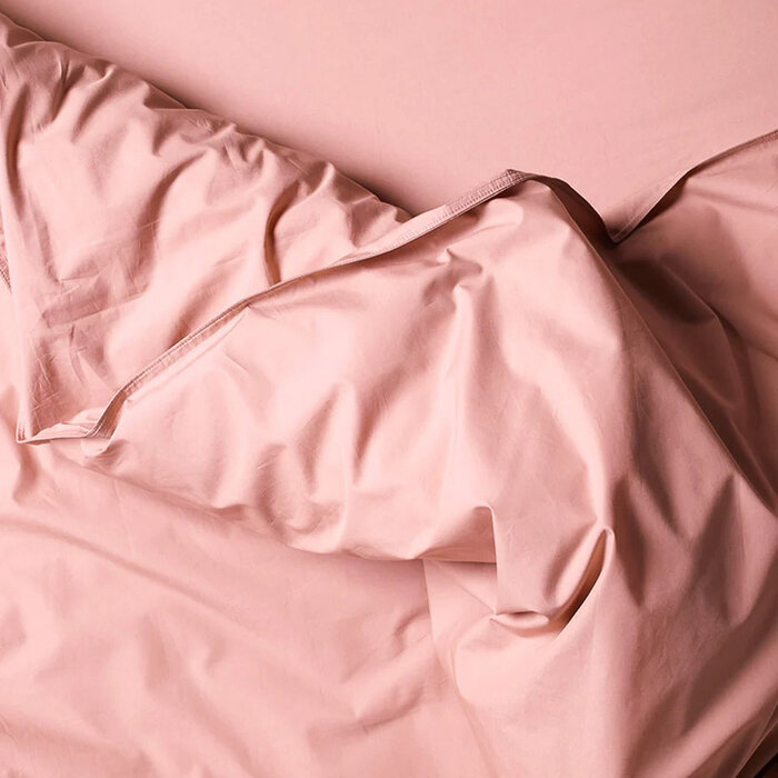 Suite702 Dusty Rose percale dekbedovertrek 240x220 cm - Suite 702