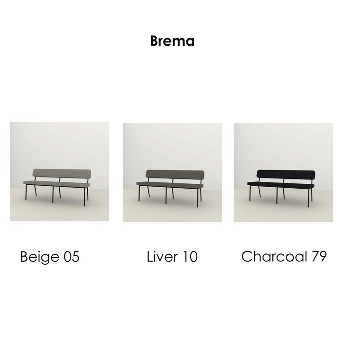 Studio Henk Banc de table à manger Coode - Black frame - Studio Henk