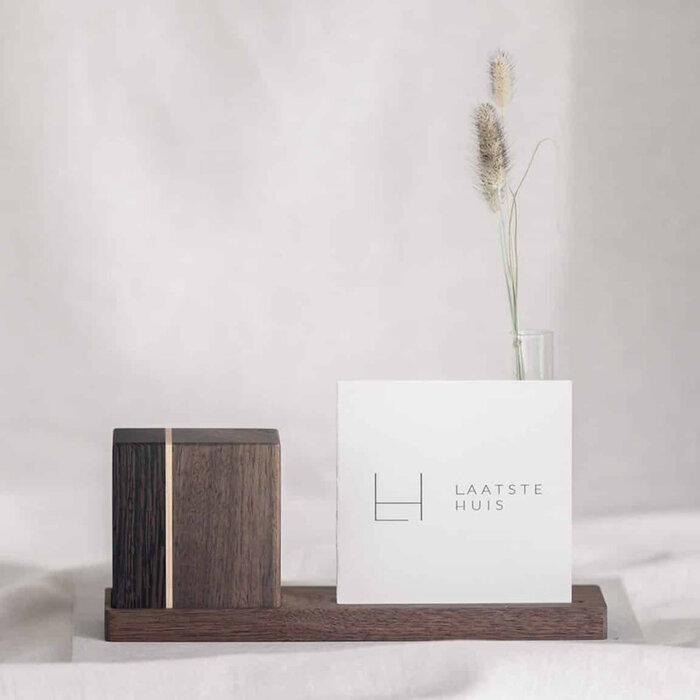 Laatste Huis Mini-Urne 2 (Walnoot, Esdoorn & Wengé) - Laatste Huis