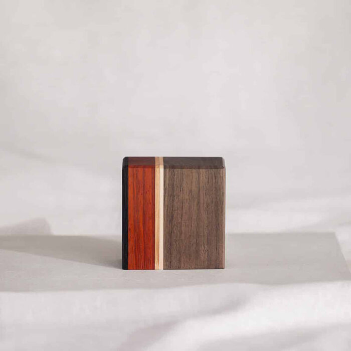 Laatste Huis Mini-Urne 3 (Noyer, Erable, Cerisier, Padauk & Wengé) - Laatste Huis