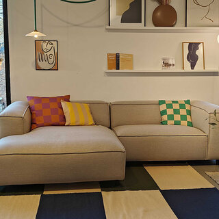 Fest Amsterdam Dunbar sofa showroom - Divan left + 1.5-seat right - Sydney Beige 22