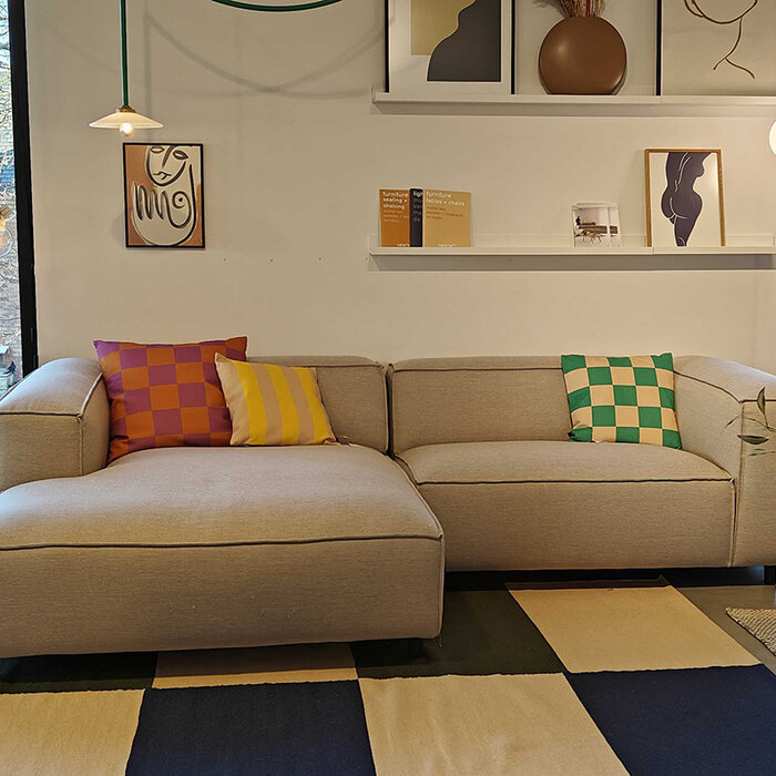 Fest Amsterdam Dunbar sofa - Divan left + 1.5-seat right - Sydney Beige 22 - Fest Amsterdam