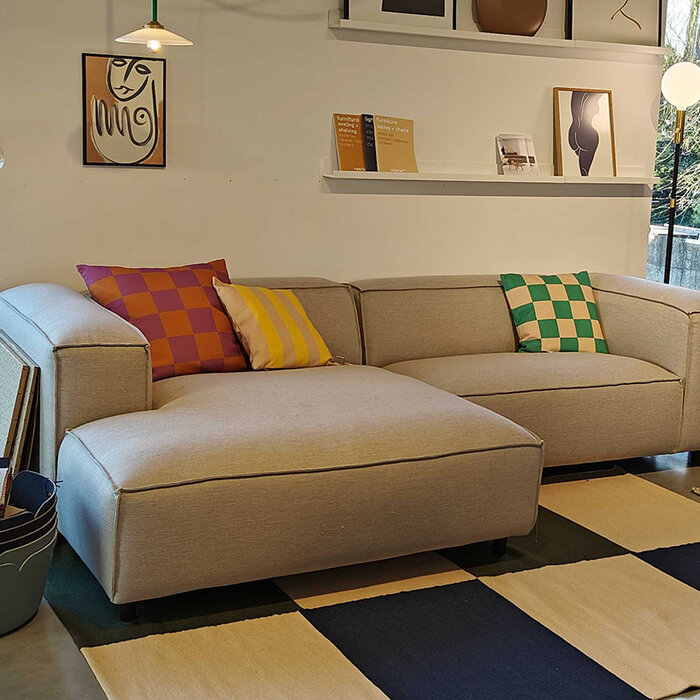 Fest Amsterdam Dunbar sofa - Divan left + 1.5-seat right - Sydney Beige 22 - Fest Amsterdam