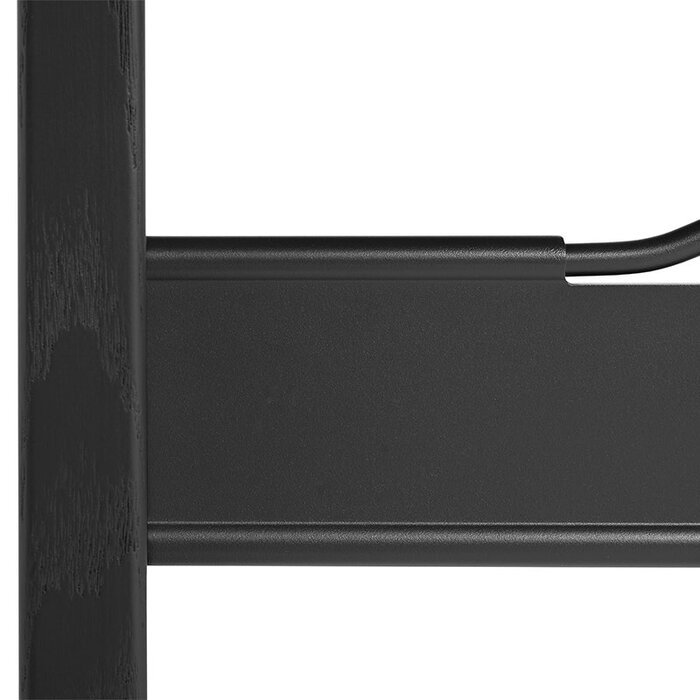 HAY Passerelle table - ink black frame - ink black frame veneer tabletop