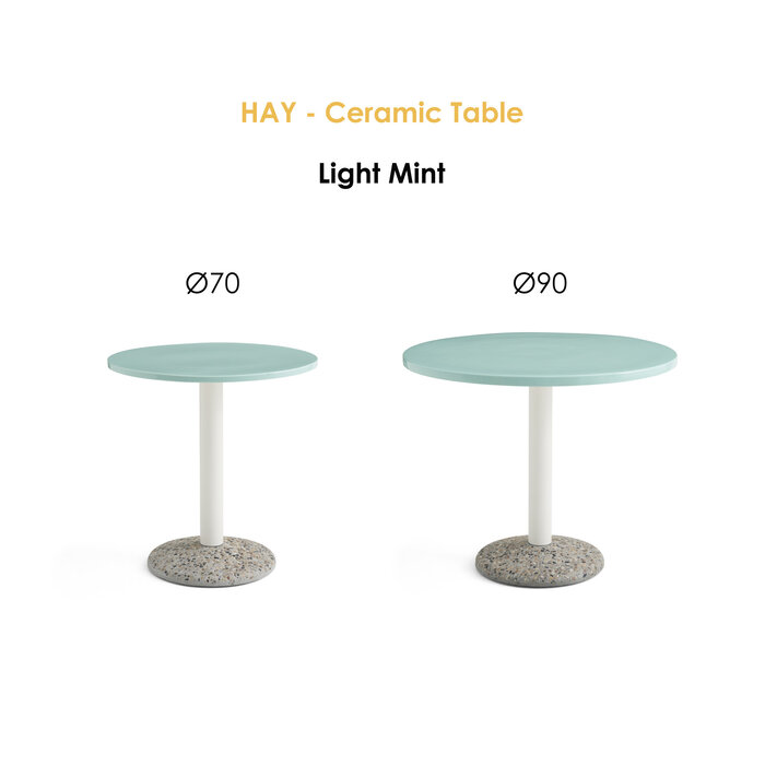 HAY Table Céramique - Ø 70/90 - HAY