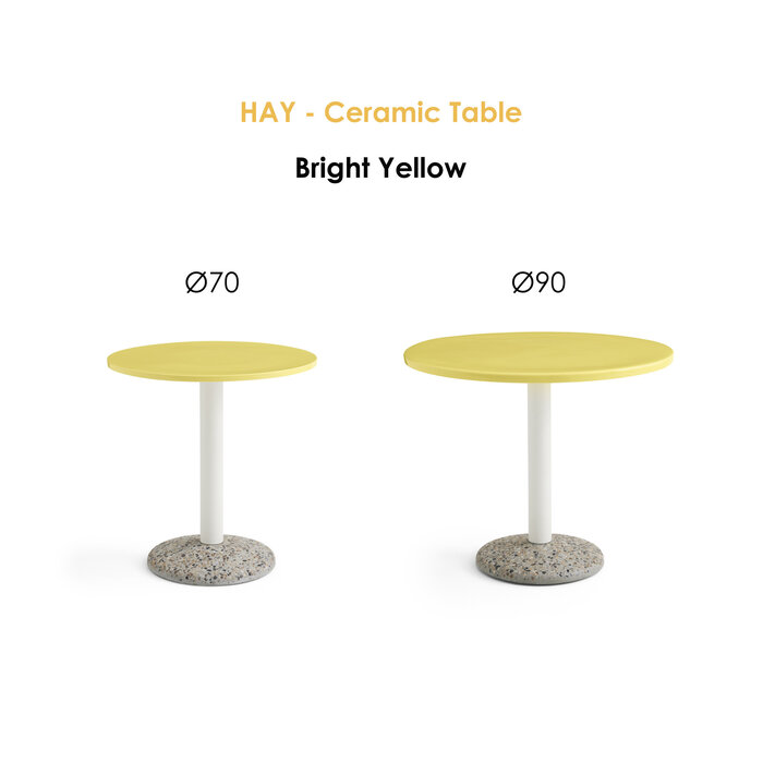 HAY Table Céramique - Ø 70/90 - HAY
