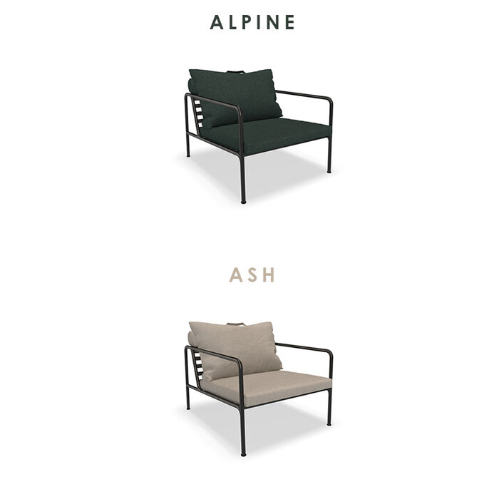 Houe Avon Lounge Chair - Frame: Black / Powder Coated Steel - Houe