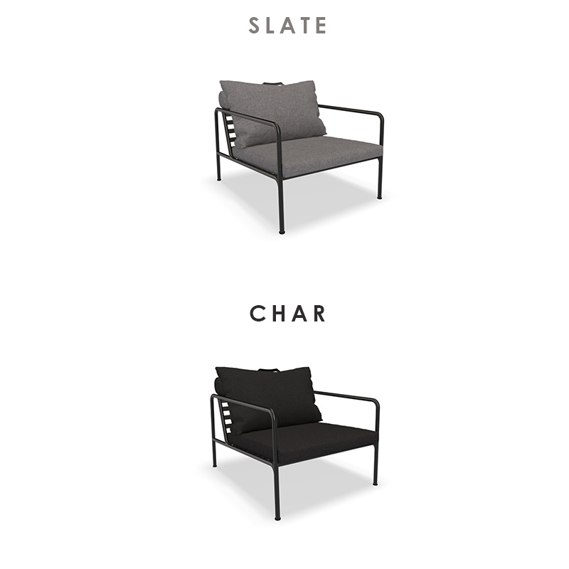 Houe Avon Lounge Chair - Frame: Black / Powder Coated Steel - Houe