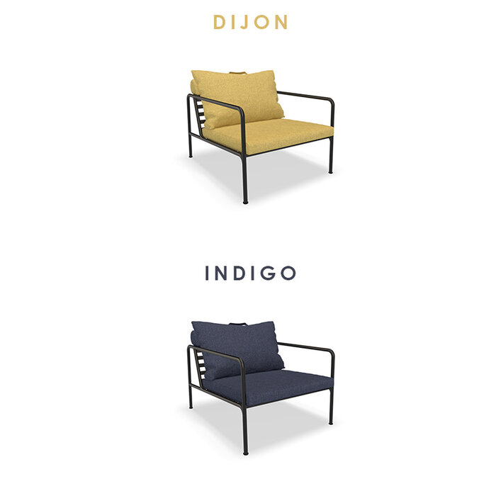 Houe Avon Lounge Chair - Frame: Black / Powder Coated Steel - Houe
