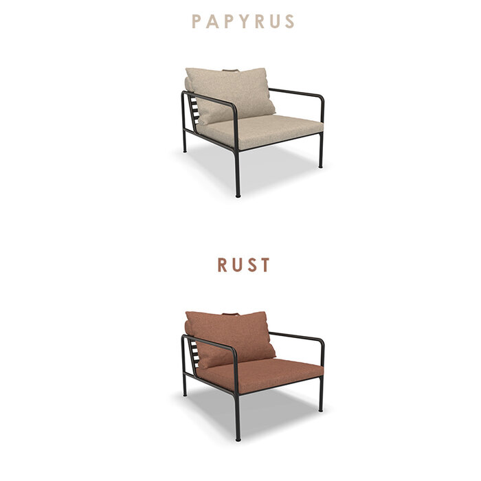 Houe Avon Lounge Chair - Frame: Black / Powder Coated Steel - Houe