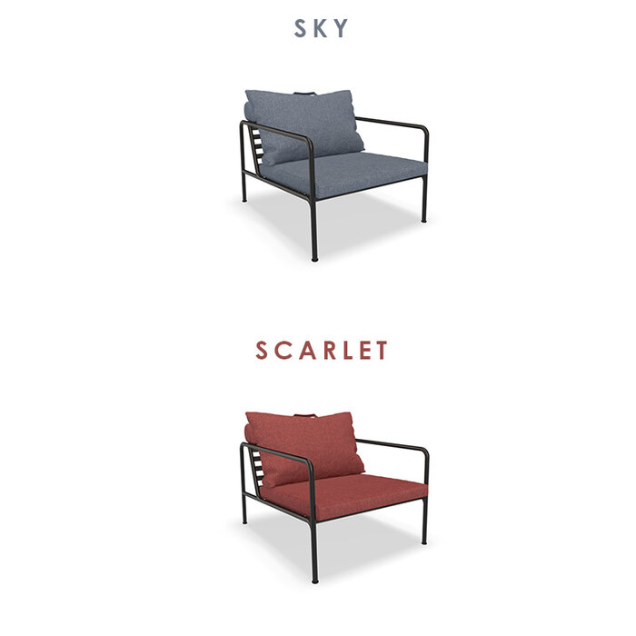 Houe Avon Lounge Chair - Frame: Black / Powder Coated Steel - Houe