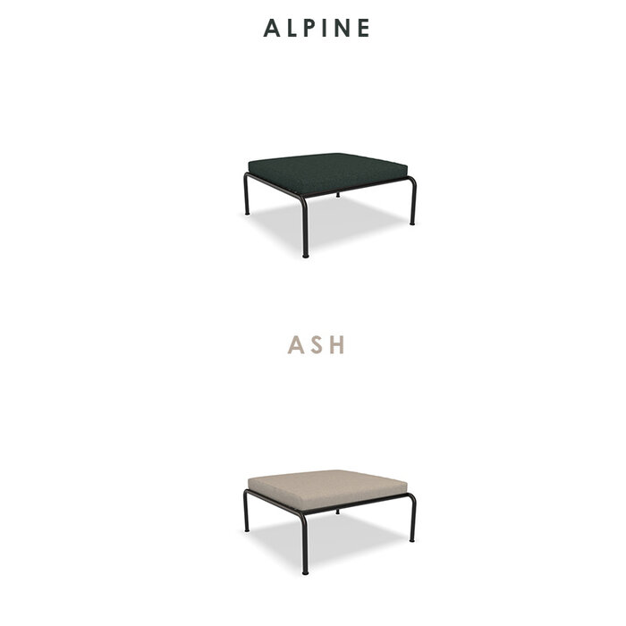 Houe Avon Lounge Ottoman - Frame: Black / Powder Coated Steel - Houe