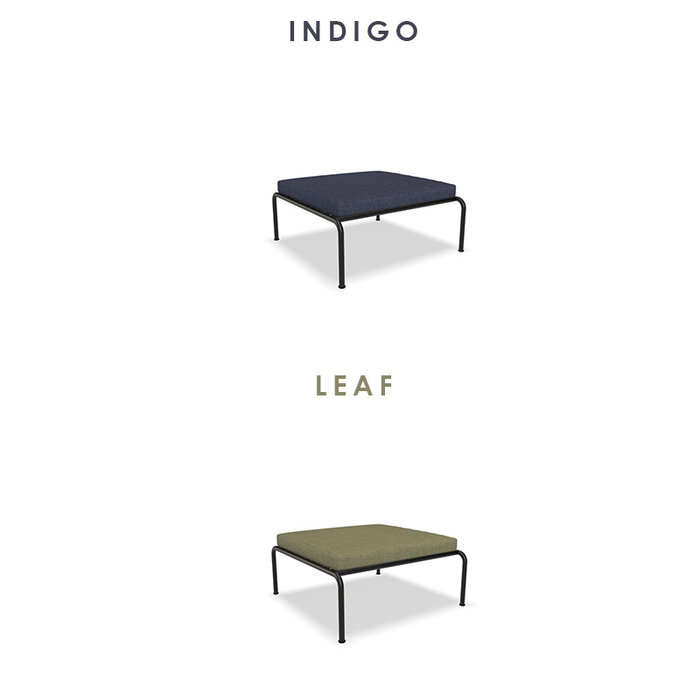 Houe Avon Lounge Ottoman - Frame: Black / Powder Coated Steel - Houe