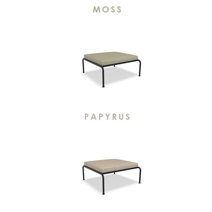 Houe Avon Lounge Ottoman - Frame: Black / Powder Coated Steel - Houe