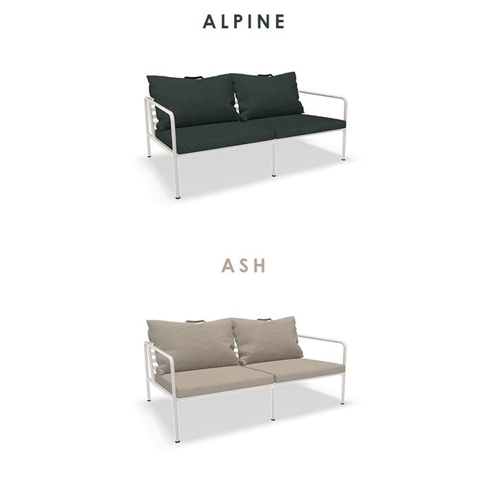 Houe Avon Lounge Sofa - Frame: White / Powder Coated Steel - Houe