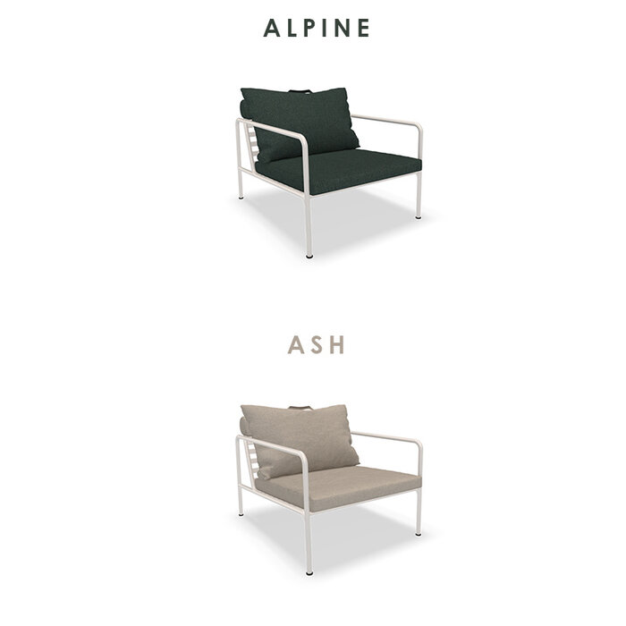 Houe Avon Lounge Chair - Frame: White / Powder Coated Steel - Houe