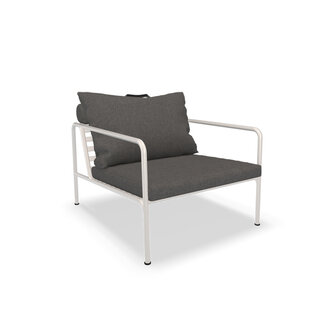Houe Avon Lounge Chair - Frame: White / Powder Coated Steel