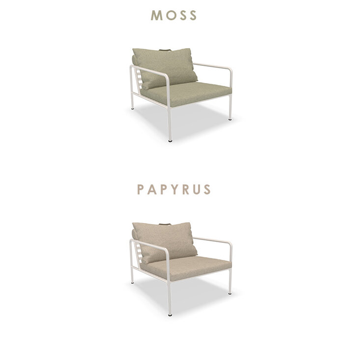 Houe Avon Lounge Chair - Frame: White / Powder Coated Steel - Houe