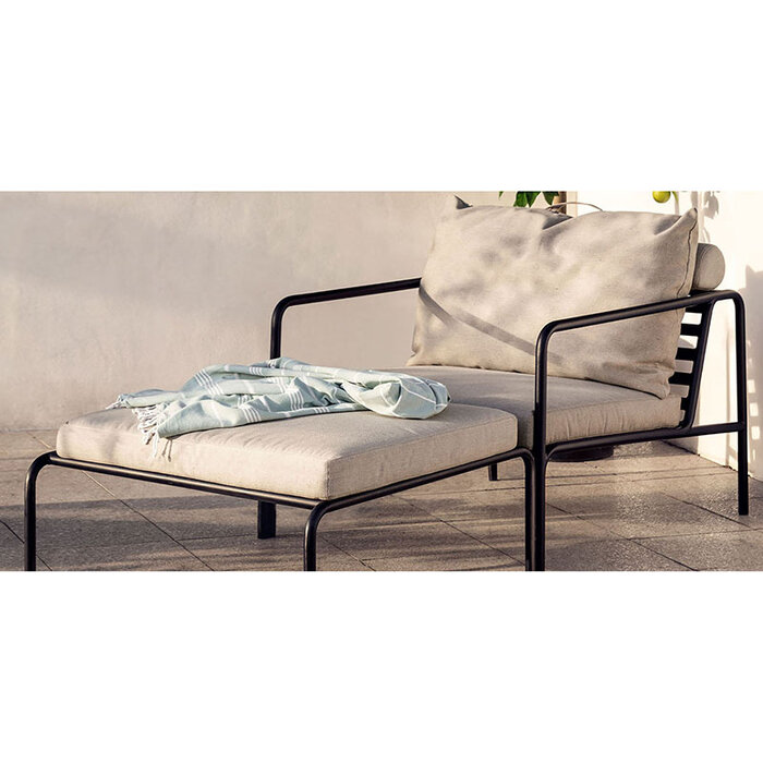 Houe Avon Lounge Chair - Frame: White / Powder Coated Steel - Houe