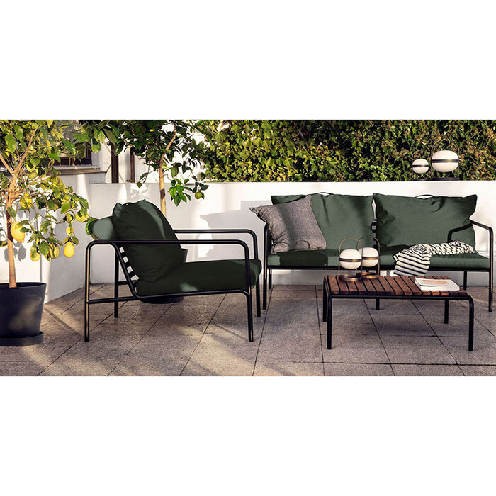 Houe Avon Lounge Chair - Frame: White / Powder Coated Steel - Houe