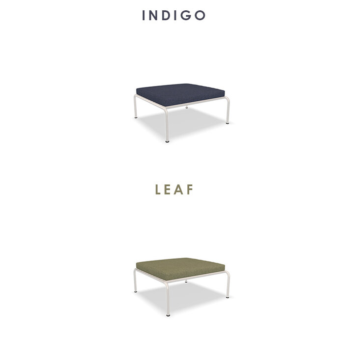 Houe Avon Lounge Ottoman - Frame: White / Powder Coated Steel - Houe