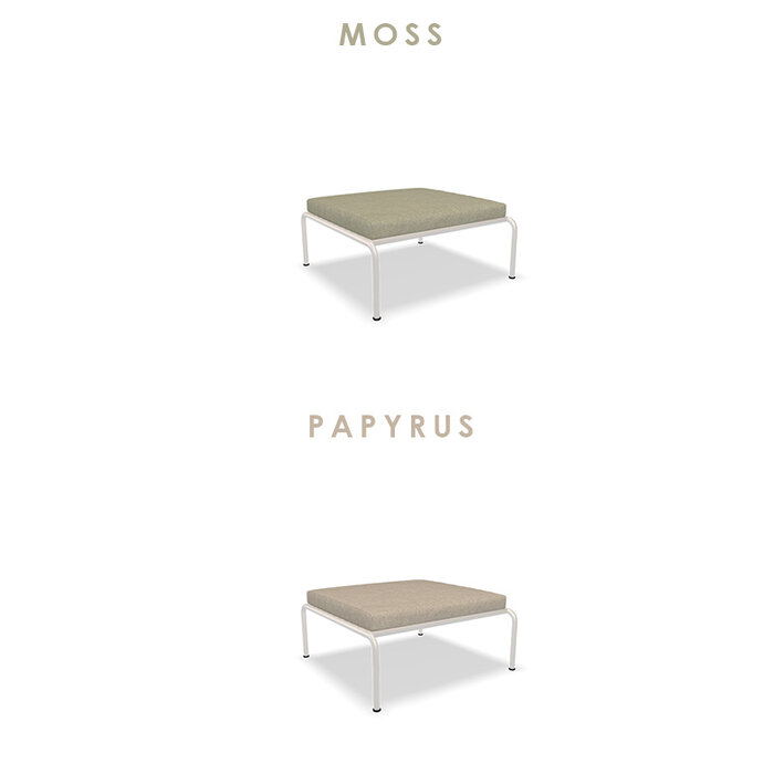 Houe Avon Lounge Ottoman - Frame: White / Powder Coated Steel - Houe