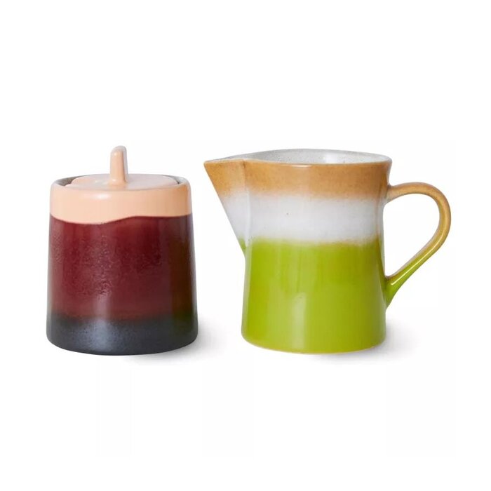 HKliving Melkkannetje en suikerpot - Foreland - HKliving