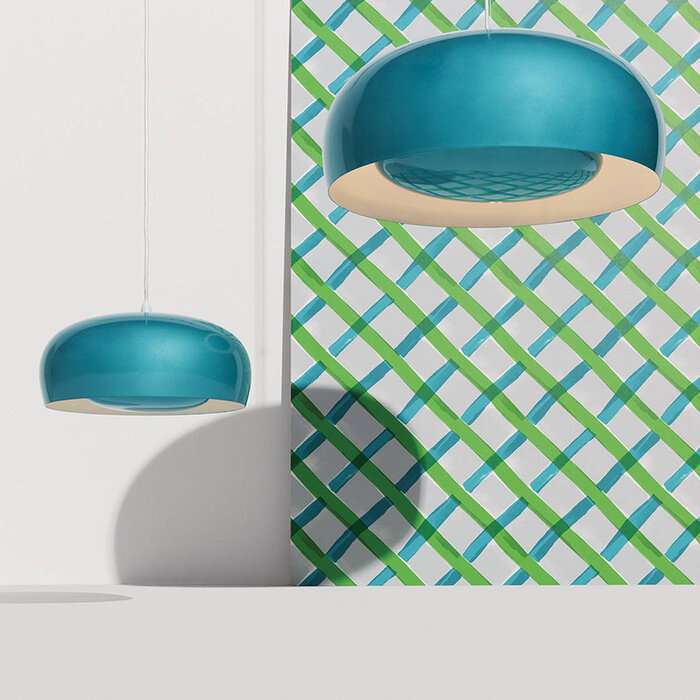 Petite Friture Brush Hanglamp Clear Blue - Petite Friture
